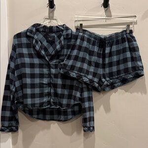 Rails KELLEN PAJAMA SET - DUSTY
TEAL CHECK - S